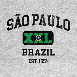 Sao Paulo, Brazil - XXL Athletic design T-Shirt